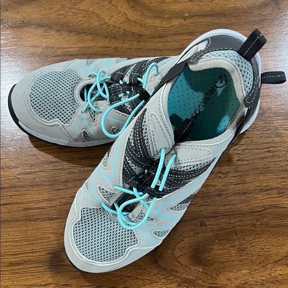 Women's Nevados Athletic Shoes in Gray and Aqua - Picture 2 of 8